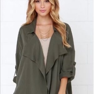 Green oversized jacket